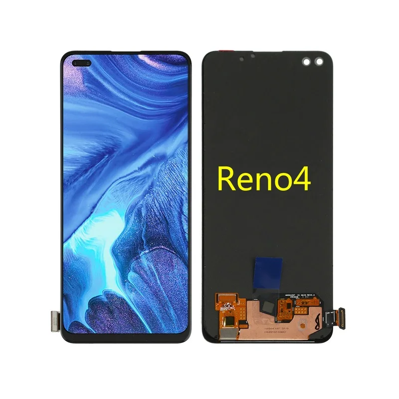 

6,43 "lcd для OPPO Reno4 Lite Reno4 CPH2125 ЖК-дисплей кодирующий преобразователь сенсорного экрана в сборе Замена для Oppo Reno4 LCD без рамки