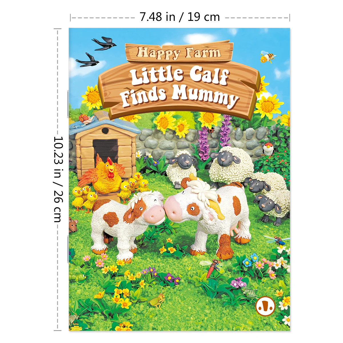 Серия Английских Детских Книг Happy Farm Упаковка Из 4 Штук С Милыми Животными