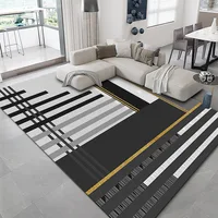 Geometric Rugs Irregular Pattern Lines Fresh and Clean Rugs Large Floor Mats Suitable for Bedroom Living Room Kitchen Bathroom