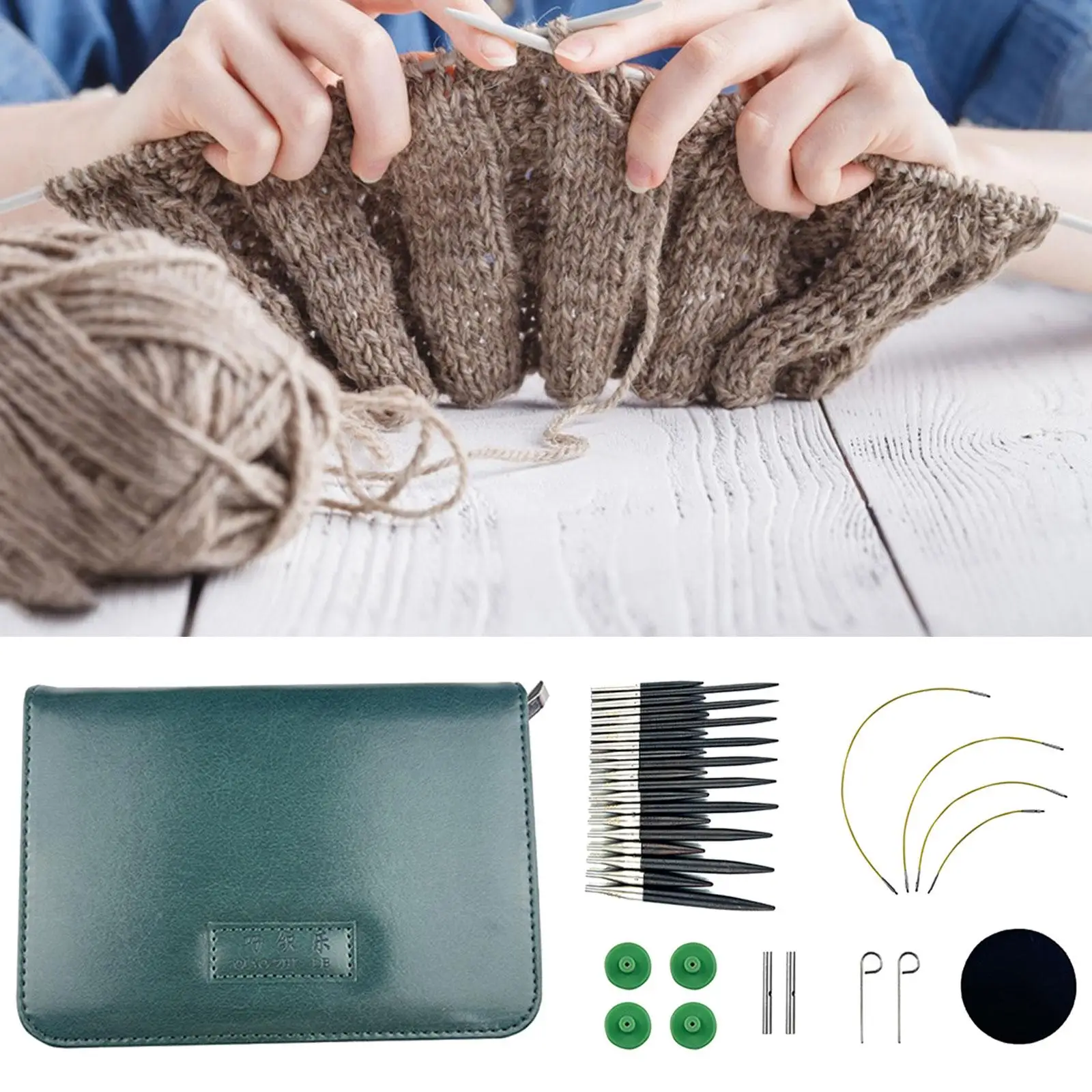 

Circular Knitting Needles Set Equipment Crochet Hook for Sewing Scarf