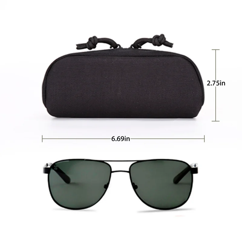 

Ciclismo Nylon Hardshell Glasses Case with Molle System Protection Box Sunglasses Bag Cycling Sunglasses Lentes De Sol Hombre