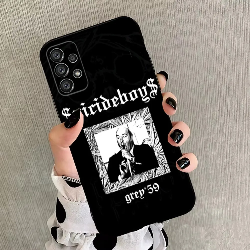 Чехол для телефона Rap Group S-Suicideboys-S G59 Samsung Galaxy A20 A21s A22 A31 A32 A52 A53 A72 73 A80 A91 Мягкий черный