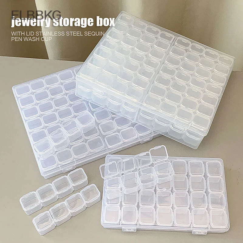 Съемный пластиковый контейнер для хранения ювелирных изделий 28/56/112 отделений