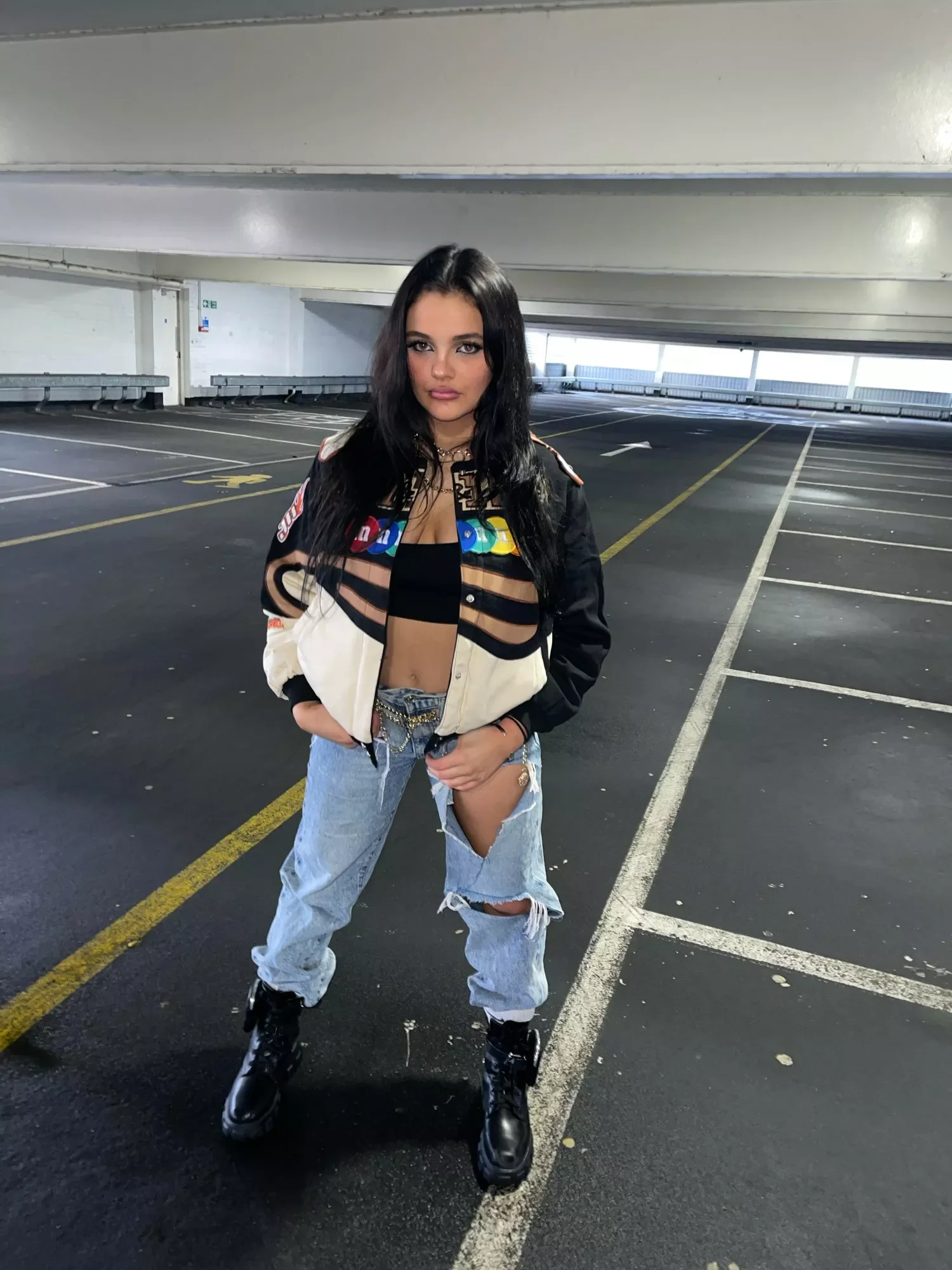 

Женская джинсовая куртка с длинным рукавом, на осень/зиму