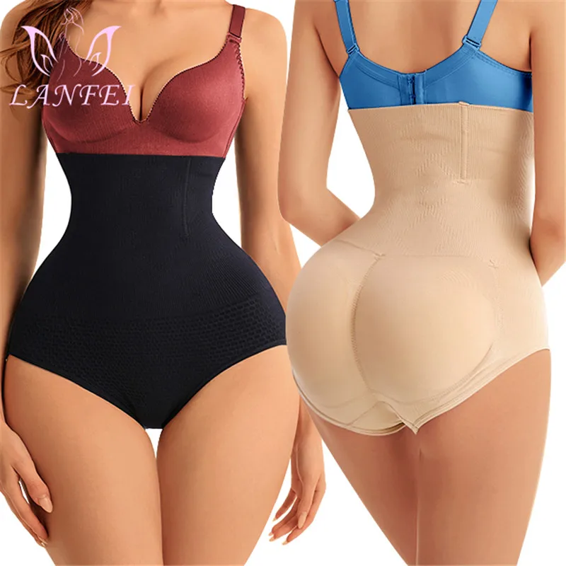LANFEI Hip Enhancer Panties Fake Ass Pads Seamless Women Body Shaper Slim Shapewear Booty Pad Push Up Butt Lifter Pant Underwear