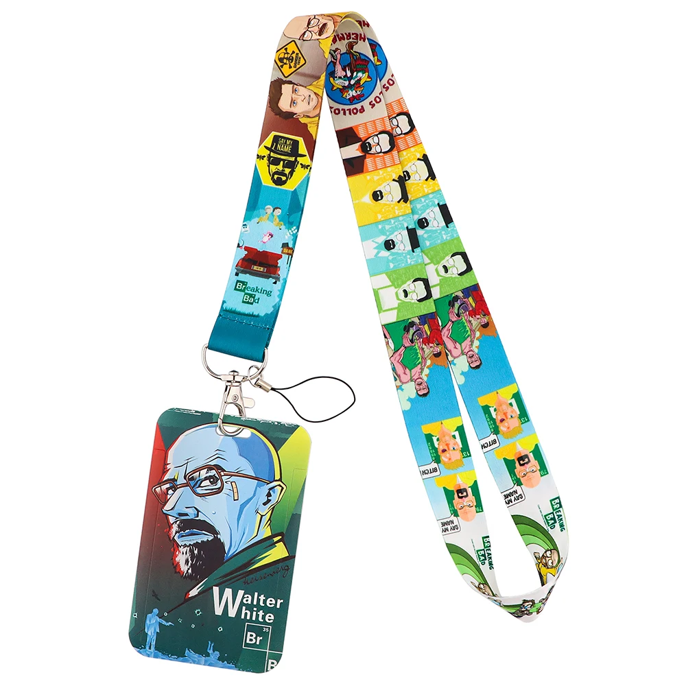 

AD1690 Say My Name TV Show Lanyard Cute Cartoon Neck Strap Key Lanyard ID Card Gym Phone with USB ID Holder Ribbon Lanyards