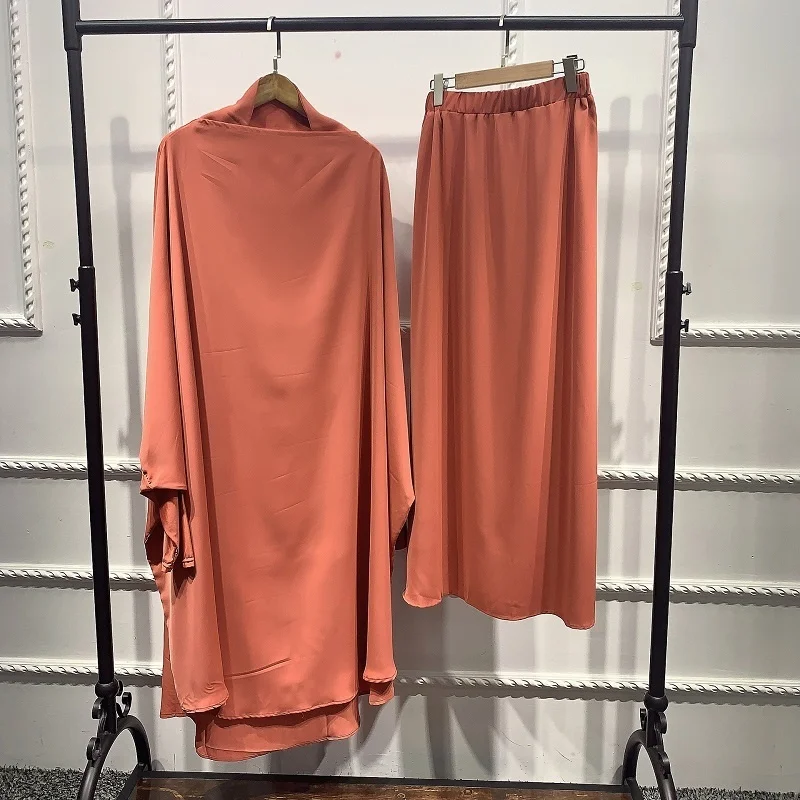 Hotsale Women Hooded Muslim Hijab Dress Eid Prayer Garment Jilbab Abaya Long Khimar Full Cover Ramadan Gown Abayas Islamic Cloth