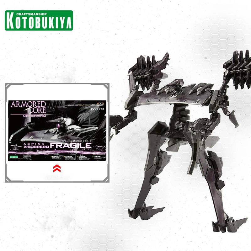 

Original Kotobukiya Model Kit VI067 Armored Core X-Sobrero FRAGILE 1/72 Plastic Mobile Suit Anime Action Figures Toys Gifts