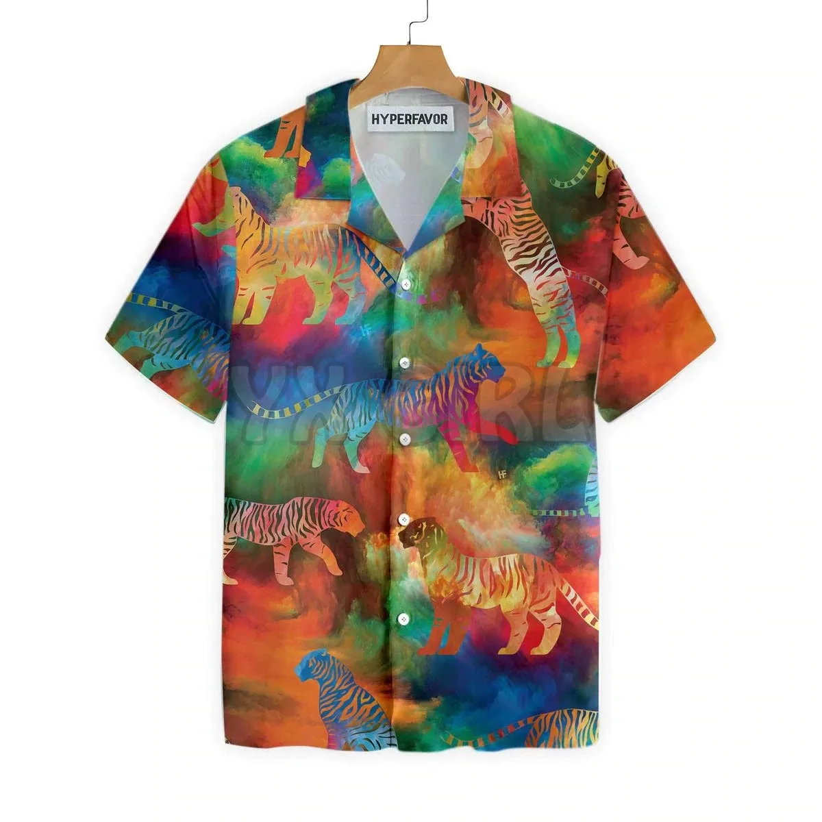 Oriental Powerful Tiger Hawaiian Shirt 3D All Over Printed Hawaiian Shirt Men's For Women's Harajuku Casual Shirt Unisex