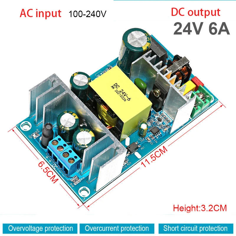

AC100-240V To DC 12V/24V 2A 3A 4A 6A 9A Power Module Switching Power Supply Lamp Transformer CCTV Power Adapter for LED Lights