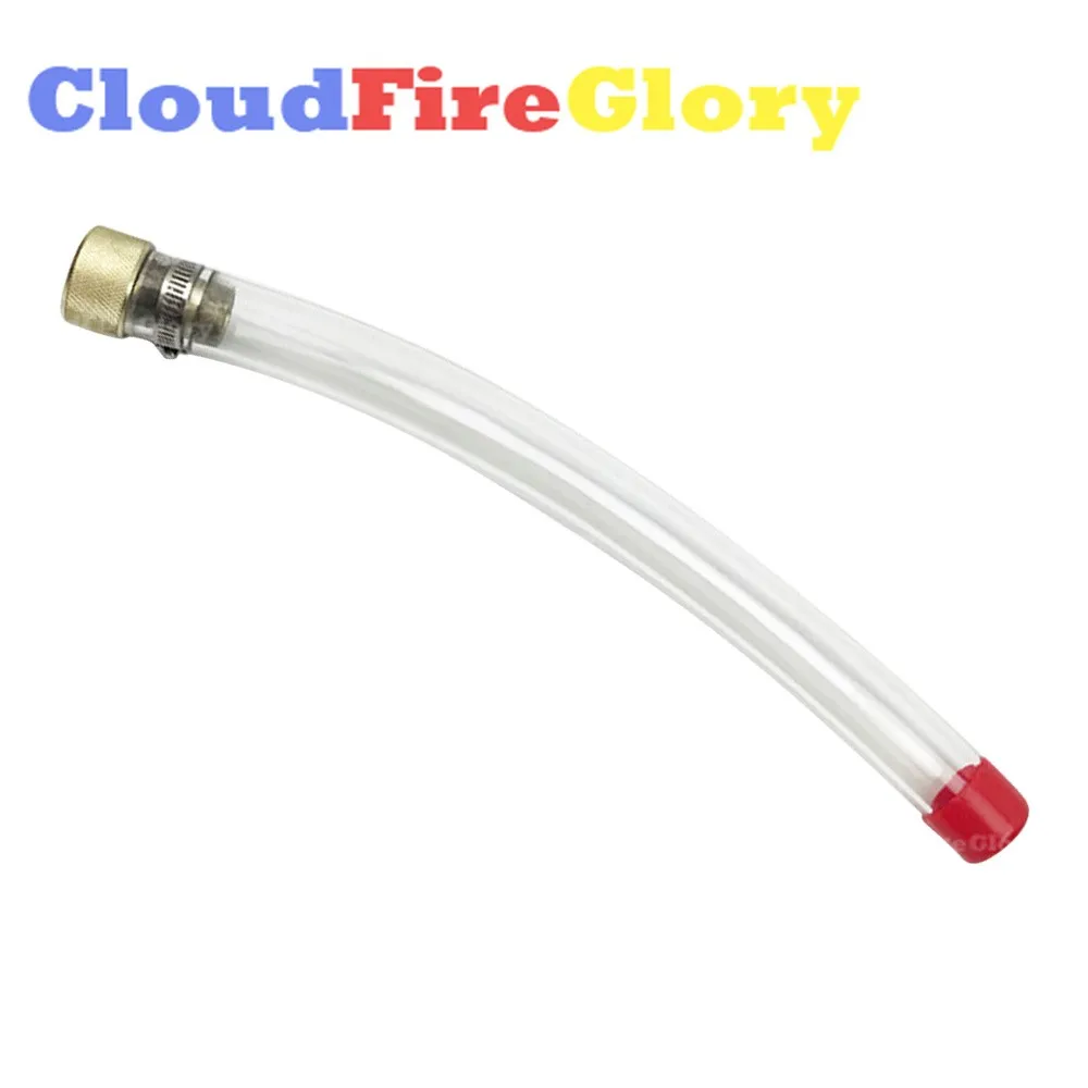 

CloudFireGlory For Volvo 140 210 290 360 460B Excavator Oil Drain Pipe Gold Clear Plastic Metal