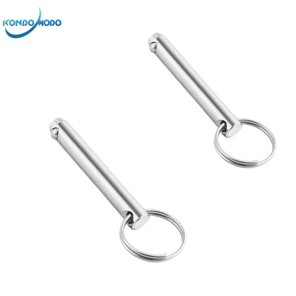 2PCS Marine Hardware 316 Stainless Steel 12*80mm Quick Release Ball Pin for Boat Bimini Top Deck Hinge Boat Accessories