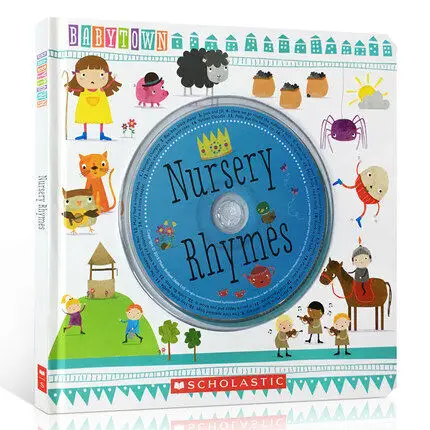 

Scholastic Original English Book Baby Town Nursery Rhymes +CD Hardcover Children's Educational Toy Picture Book