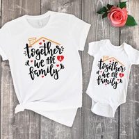 together we are a family tshirt together family matching shirts girl clothes kawaii clothing family reunion graphic tees 4 6y