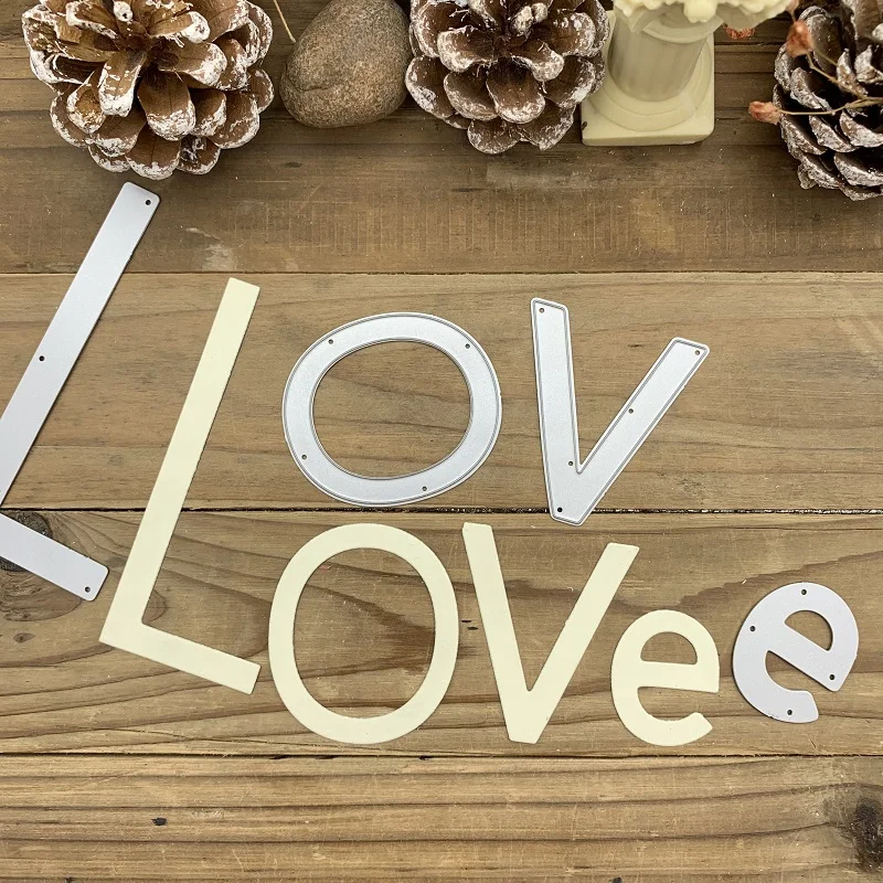 

LOVE letter decoration Metal Cutting Dies Stencils For DIY Scrapbooking Decorative Embossing Handcraft Die Cutting Template