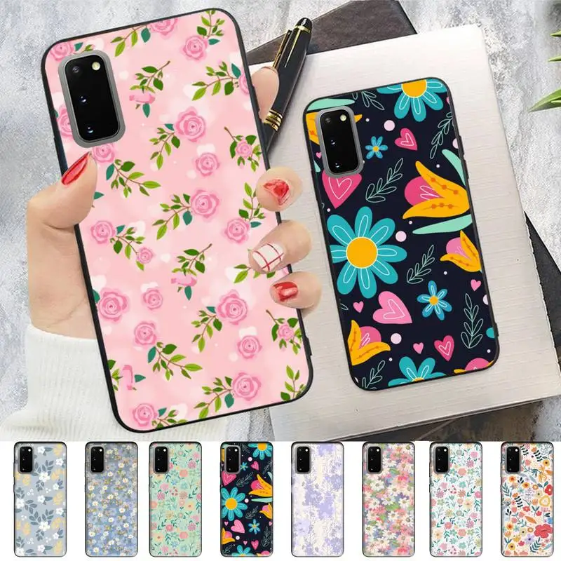 

Flower illustration Phone Case for Samsung S10 21 20 9 8 plus lite S20 UlTRA 7edge