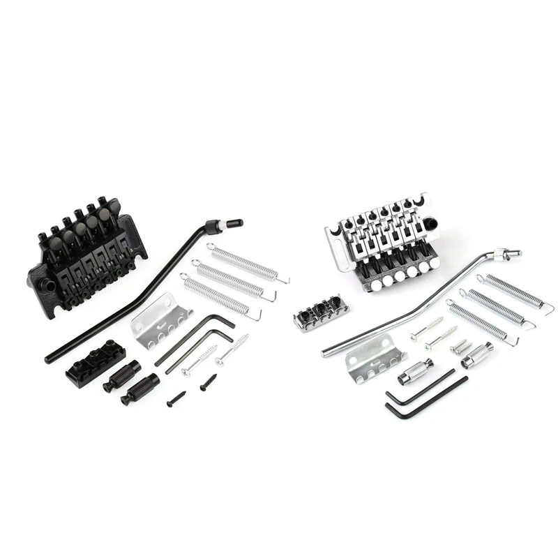 

Electric Guitar Tremolo Bridge Assembly Double System Parts 2 Point St Strat Style Guitar Tremolo Bridge Locking System
