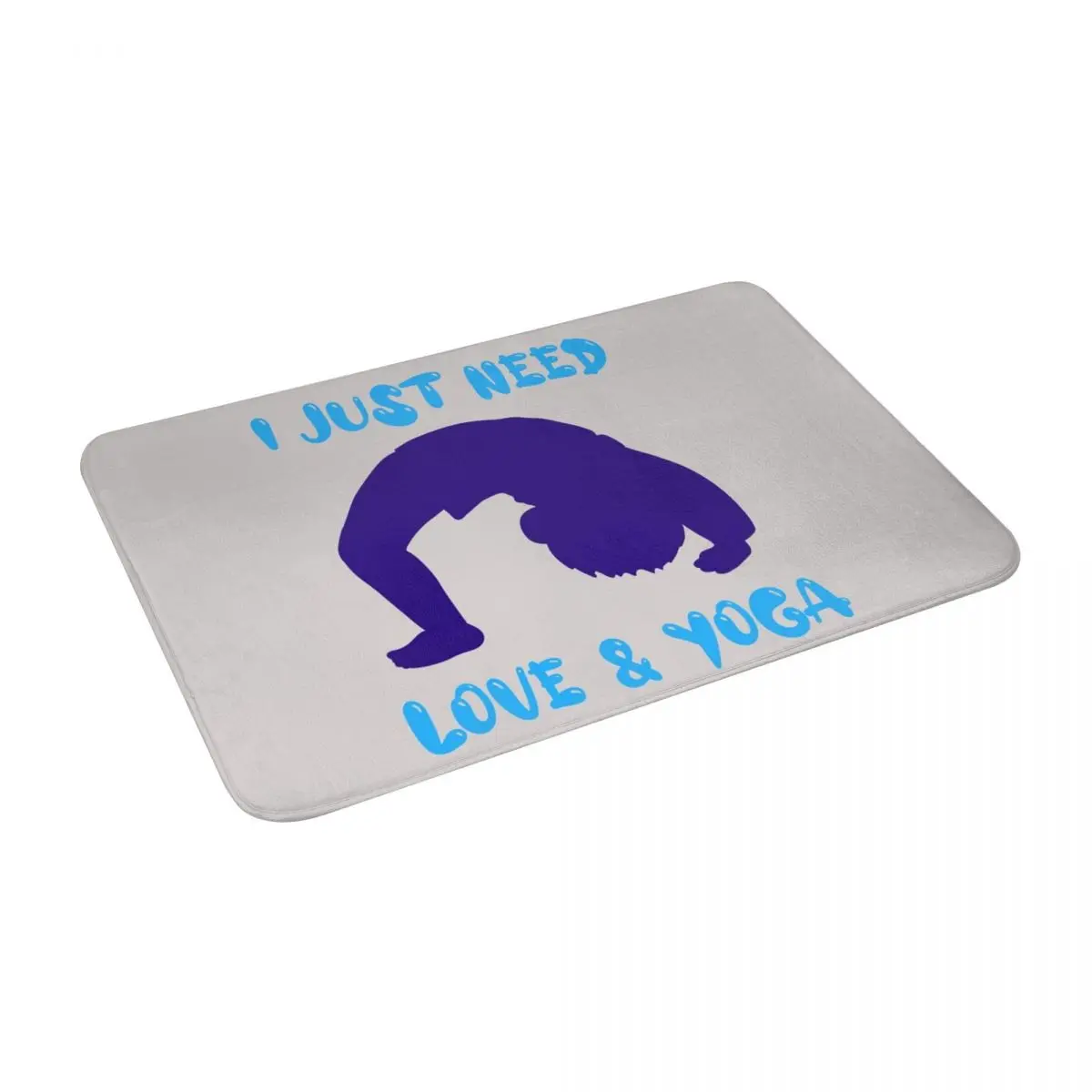 

I Just Need Love And Yoga For Boy Kids Bath Door Floor Mat Rug Carpet Entrance Living Room Home Kitchen Doormat Scraping Dust