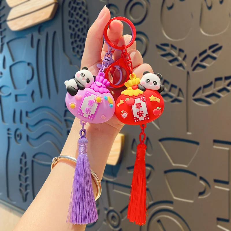 2025 в неокитайском стиле креативная панда маленькая счастливая сумка брелок