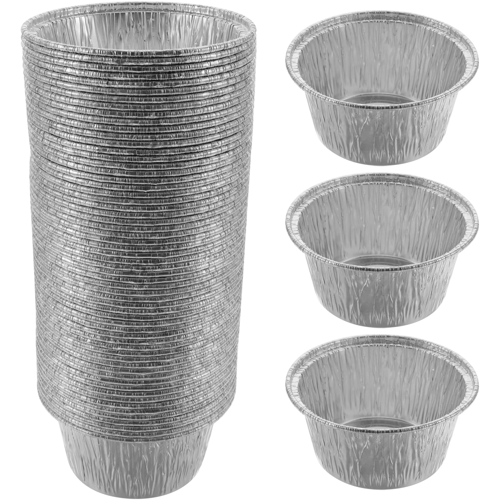 

100Pcs Cupcake Baking Cups Party Gathering Aluminium Foil Baking Cups Pudding Containers