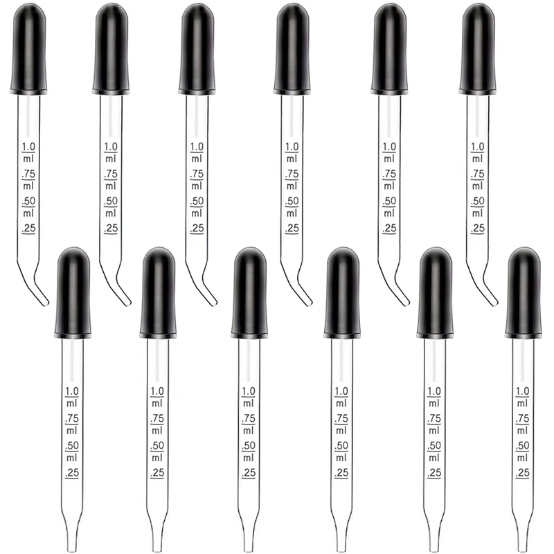 

Пипетка для глаз, 1 мл, 10 шт., с прямым наконечником, 10 шт., мерная Пипетка для точного измерения