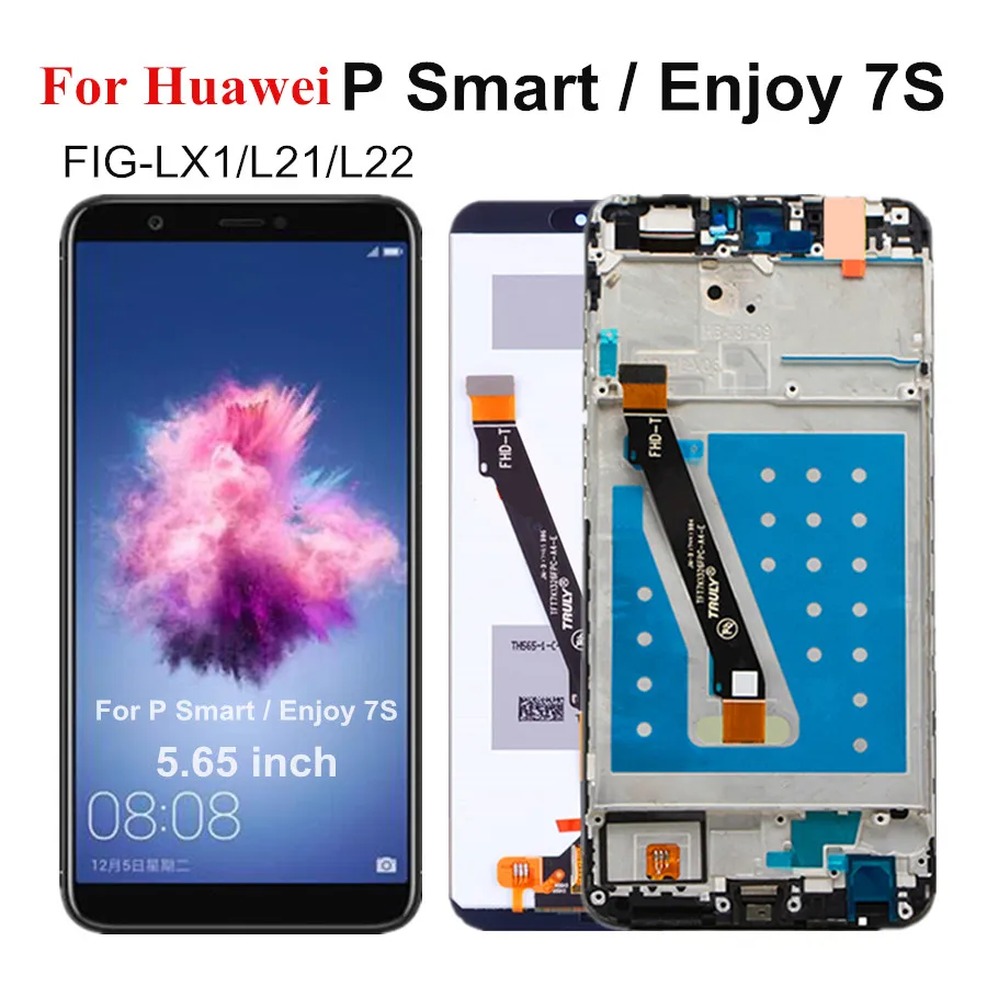 5 65 для Huawei P Smart 2018 ЖК-дисплей сенсорный экран дигитайзер в сборе Замена Enjoy 7S