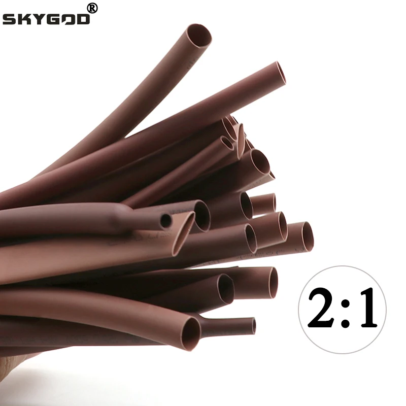 

Термоусадочная трубка PE 2:1 коричневая 1-50 мм