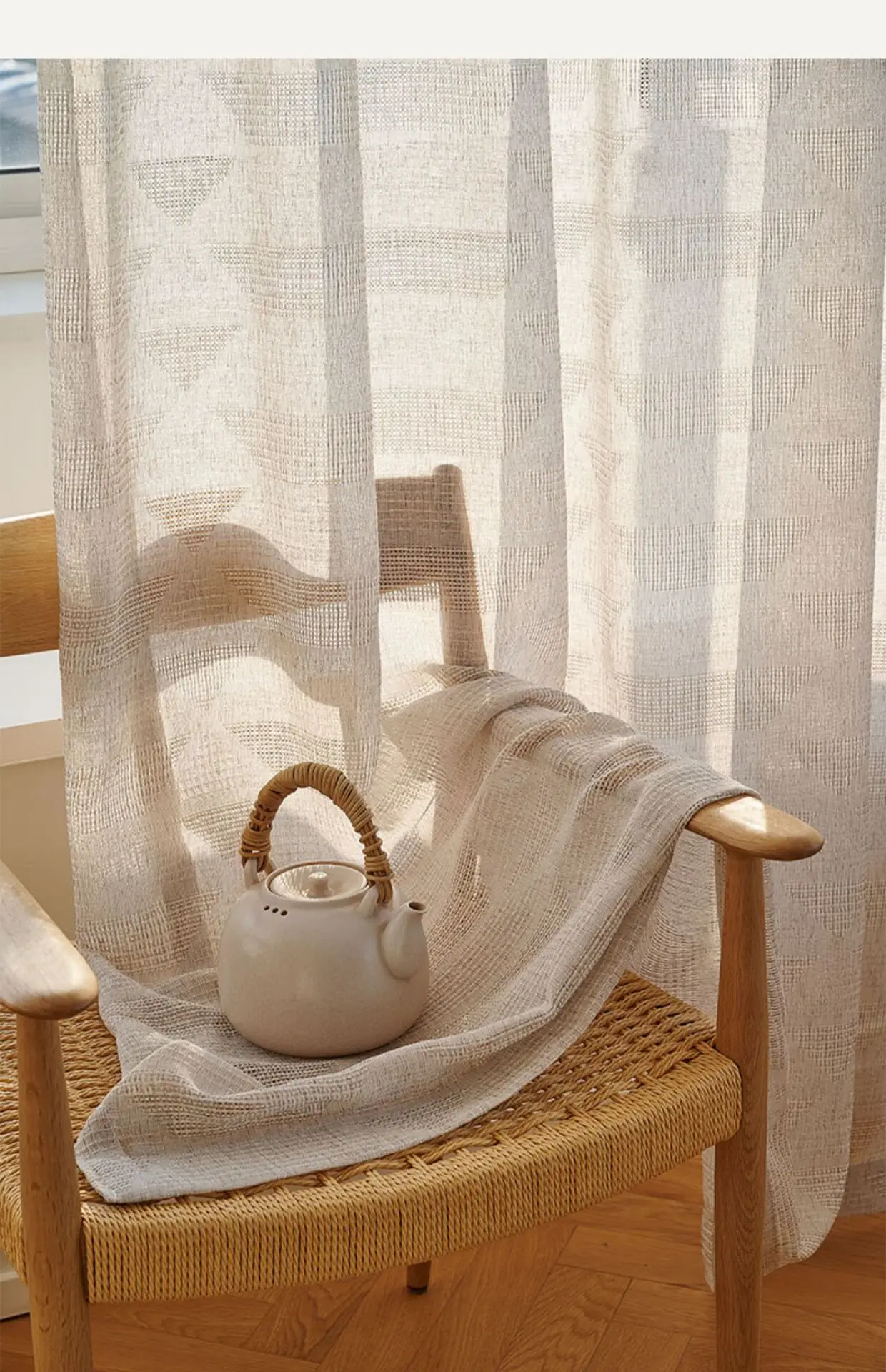 Японские льняные хлопчатобумажные шторы зеркальные занавески для гостиной