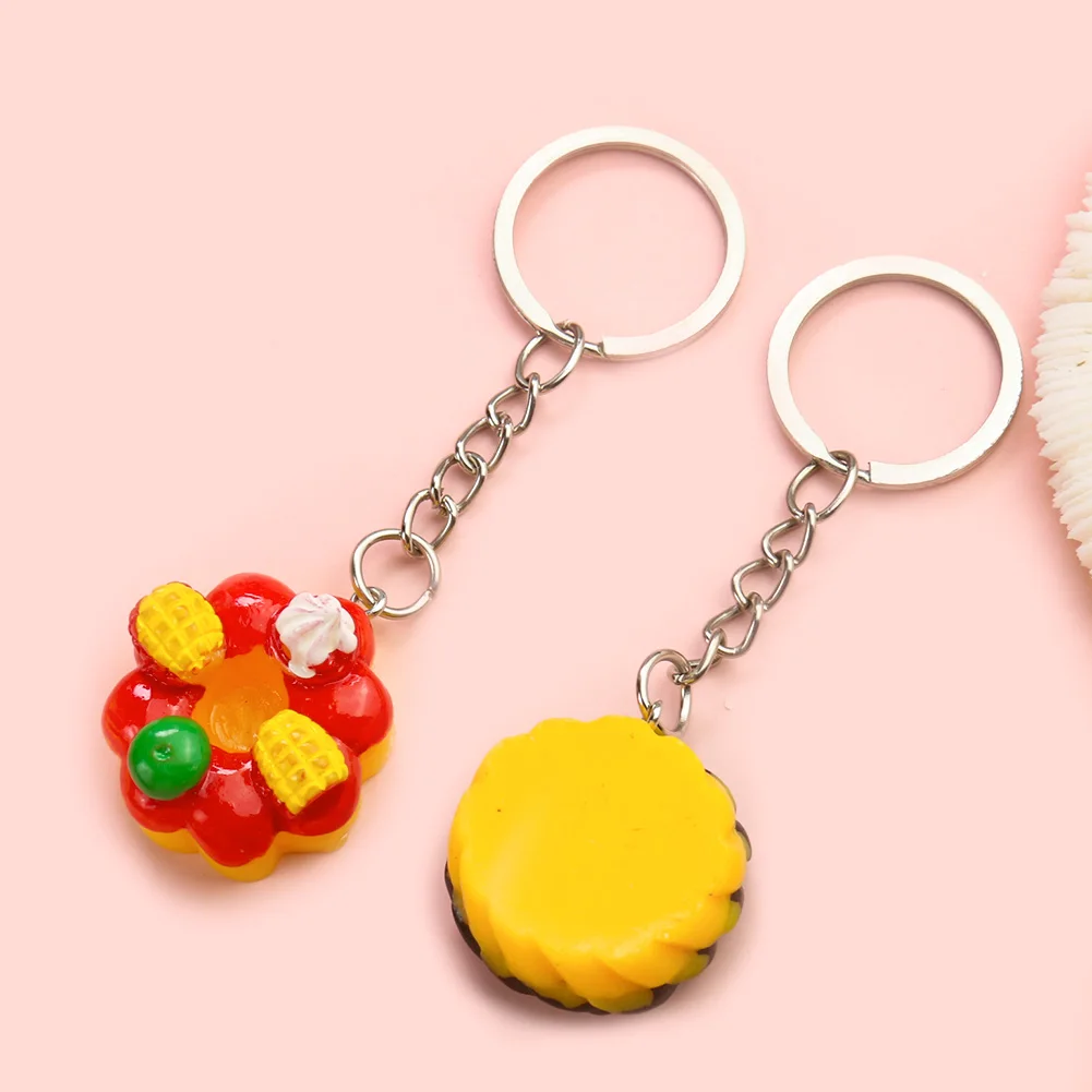 Мини-брелок в виде пончика сладкие мяса фрукты шоколад орех десерт кулон брелок