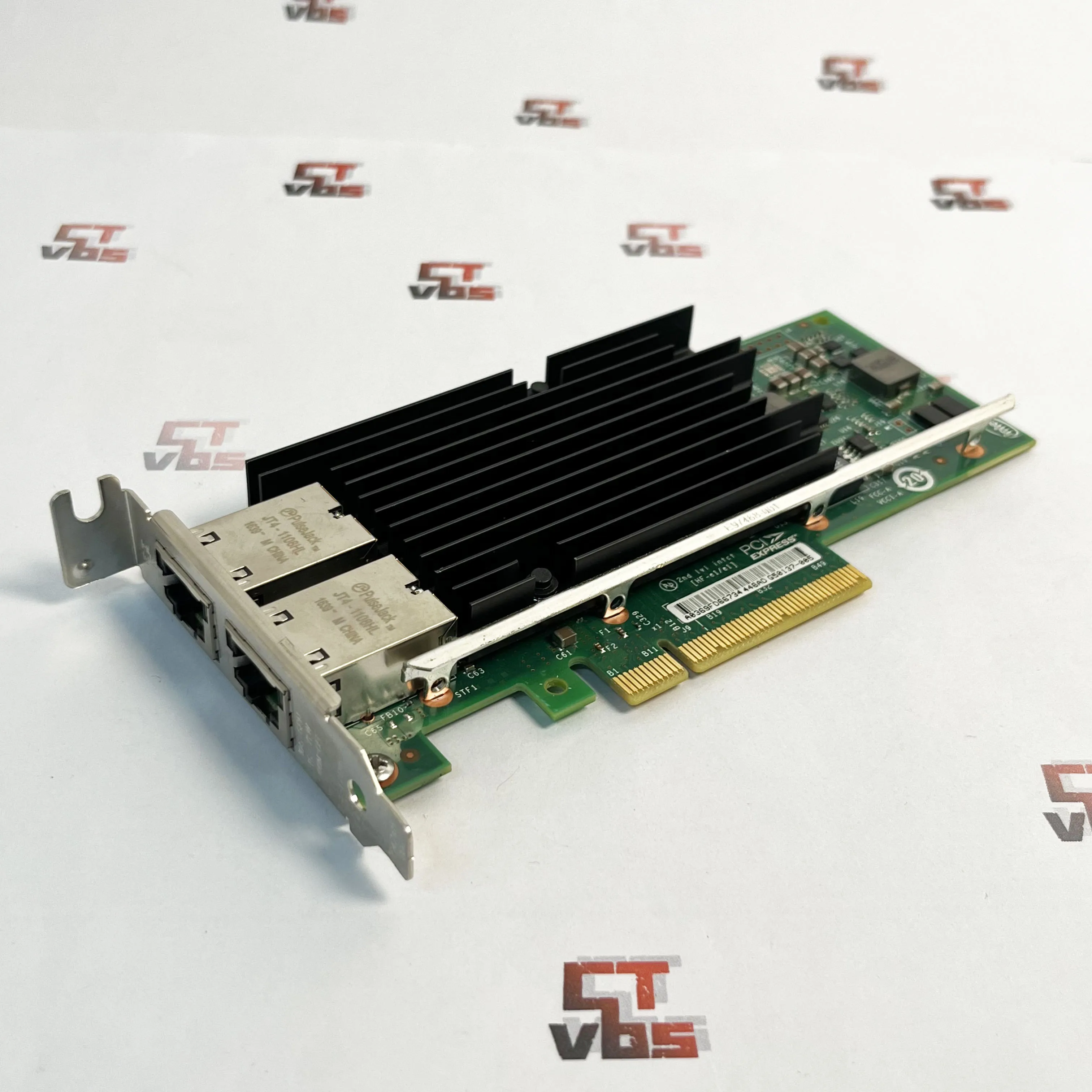 X540-T2 Intel X540 Chipset PCIe x8 Dual Copper RJ45 10Gbps Port Ethernet Network Card Compatible
