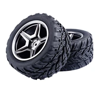pack of 2 rc rubber tires for wltoys a323 112 rc rock crawler accessory