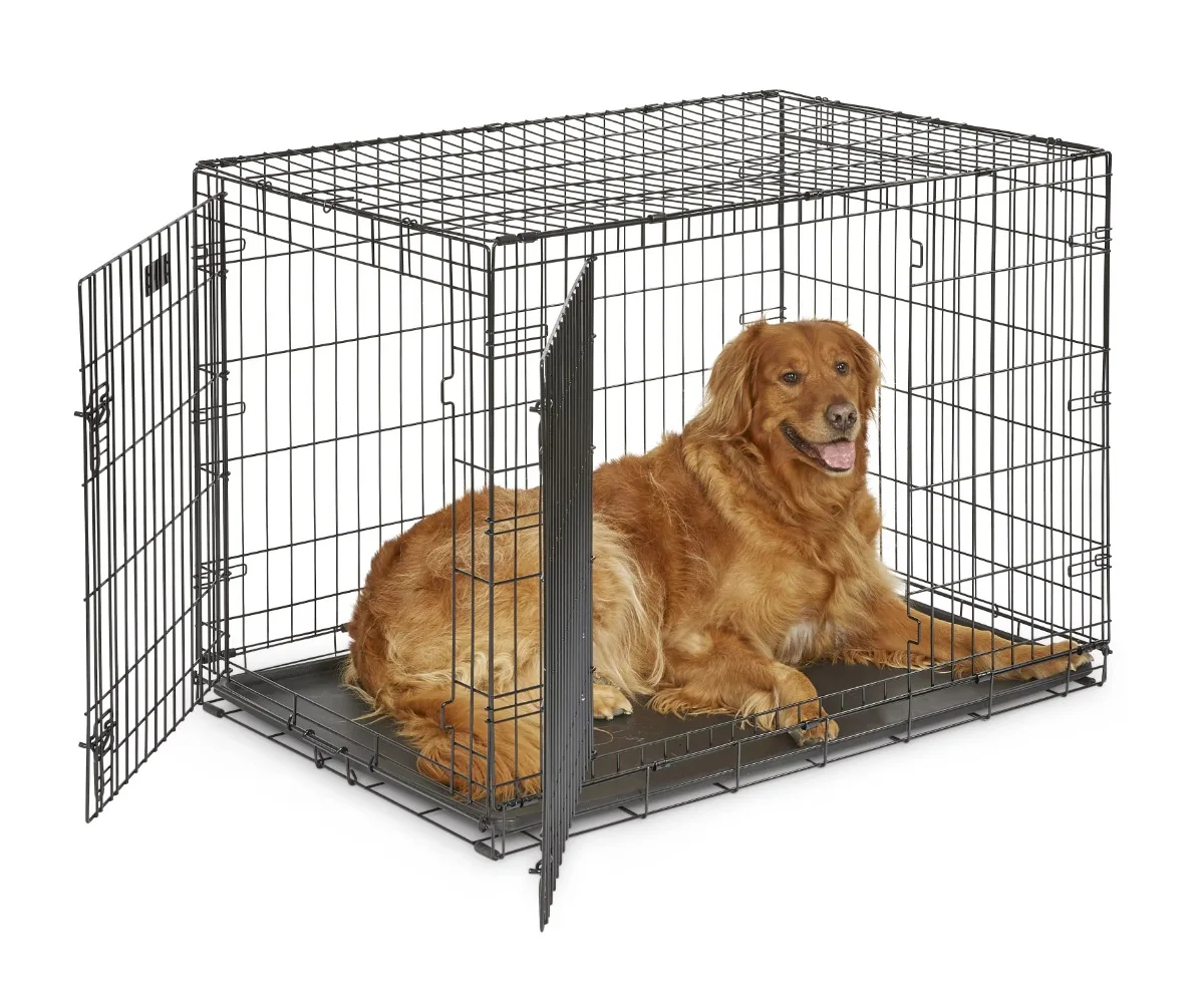 

MidWest дом для домашних животных, двухдверный металлический ящик для собак iCrate, 42 дюйма