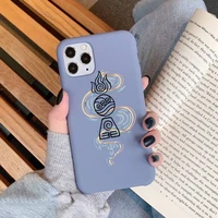 avatar the last airbender elements phone case for iphone 11 12 13 mini pro xs max 8 7 6 6s plus x xr solid candy color case