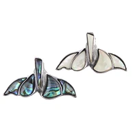 fine natural shell pendant brooch abalone begu silver zinc alloy fishtail broochs scarf clothes hat pin jewelry accessories