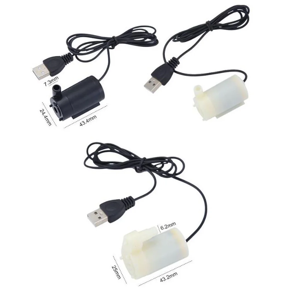 Погружной водяной мини-насос с низким уровнем шума DC 5 В бесщеточный двигатель