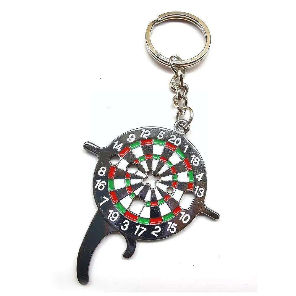 

Vintage Unisex Dart Board Pendant Chain Ring Hanging Chain Ring Holder Ornament Hanging Ornament Holder Bag B B0s6