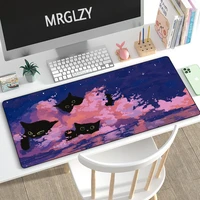 cute cartoon cats mouse pad kawaii kitty large mousepad pink girly gaming accessoroes carpet rug laptop gamer xxl deskmat for pc