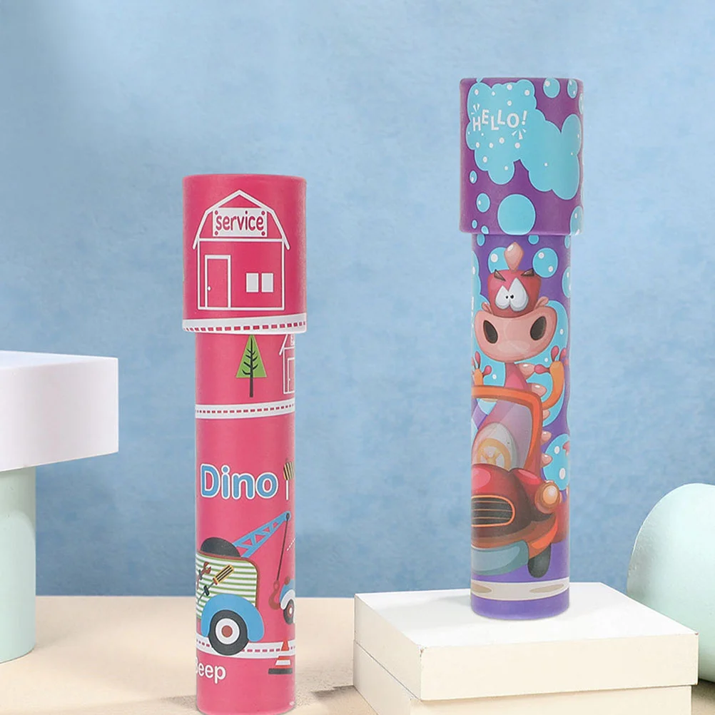 

Калейдоскоп, Детская обучающая игрушка для наблюдения, мультяшная бумага, научная Ретро игра, мини-игрушки для девочек