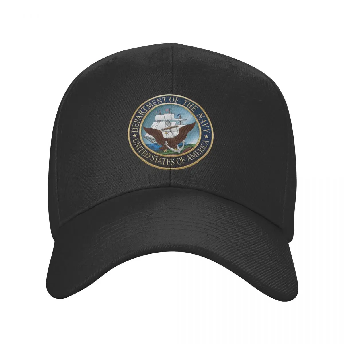 

Classic America Navy Emblem Baseball Cap Women Men Breathable United States Military Dad Hat Sun Protection Snapback Caps