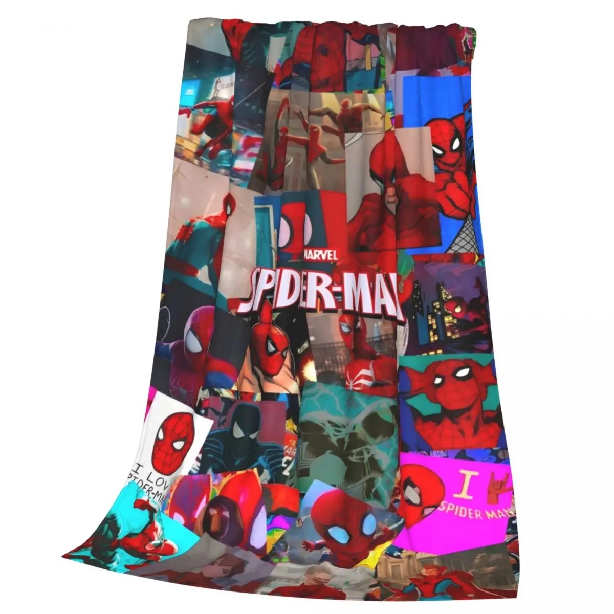 Мягкое фланелевое одеяло Marvel SpiderMan уютное и легкое флисовое для дома путешествий