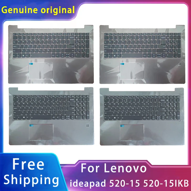 New For Lenovo Ideapad 520-15 520-15IKB Replacemen Laptop Accessories Keyboard And Touchpad With Backlight Brown Grey