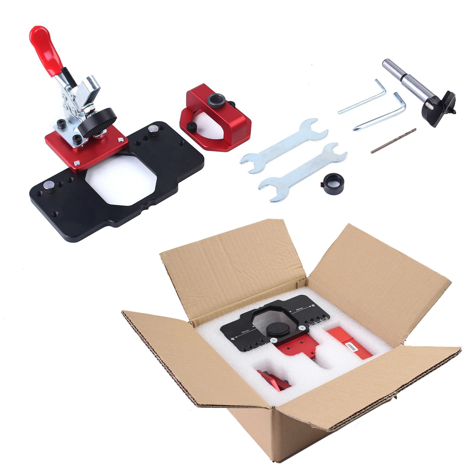 Кондуктор для дверных петель регулируемый держатель отверстий в шкафах 35 мм