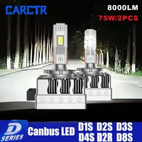 carctr 1pair d3s led headlights hid blubs super bright 75w d1s d2s d4s d8s d1r d2r d3r d4r d8r 6000k lamps car light