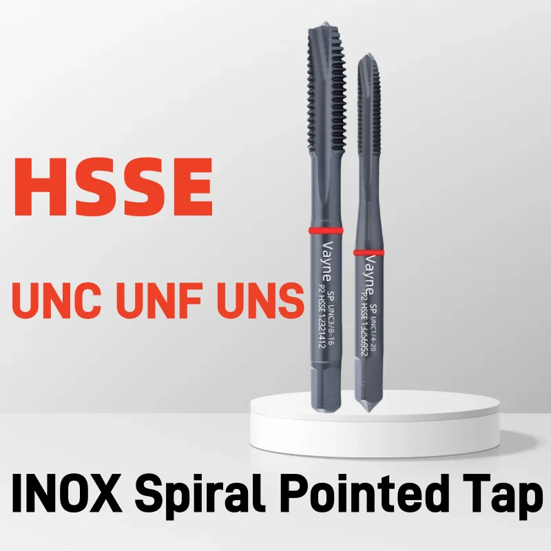 1 шт. HSSE JIS INOX Американский тонкий спиральный остроконечный метчик UNC UNF UNS UNEF 1-64 4-48