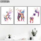 Плакаты с имплантатом зубов, акварельные художественные плакаты, Картина на холсте для зубов, сказочные художественные принты, настенные картины в скандинавском стиле, декор для стен для стоматологии