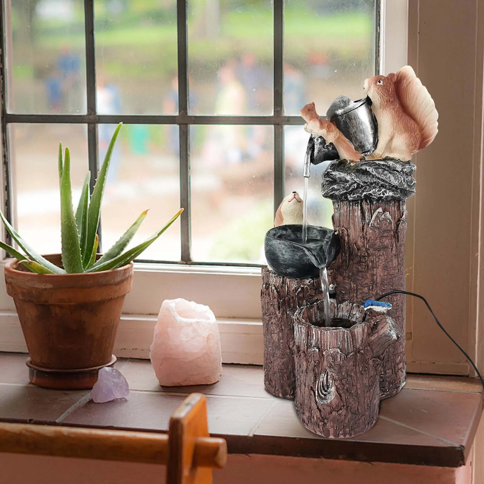 

Декоративное художественное украшение Geyser Yard, рождественские украшения для дома и дома, 3 радужные садовые скульптуры и статуи на солнечной...