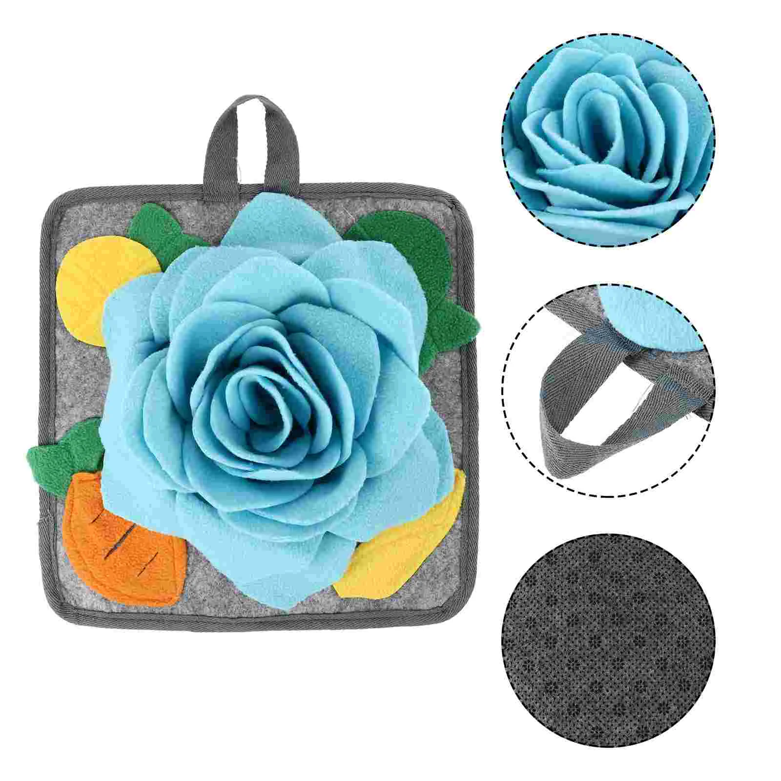 

Mat Snuffle Rabbit Dog Pet Feeding Foraging Training Pad Bunny Blanket Toys Nosework Puzzle Dogs Toy Nose Slow Dispenser Rabbits