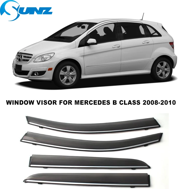 

Side Window Visors For Mercedes B Class B- Class 2008 2009 2010 Weathershields Sun Rain Guard Vent Deflectors SUNZ