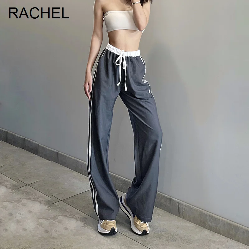 

Женские брюки, повседневные модные брюки с поясом, с лентами