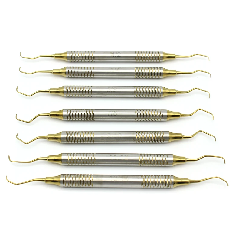 Стоматологический скалер пародонтальные изящные костные кюреты набор